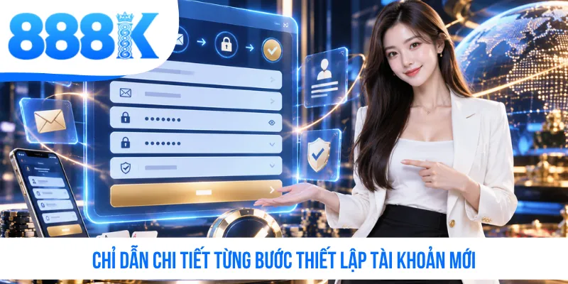 Chỉ dẫn chi tiết từng bước thiết lập tài khoản mới